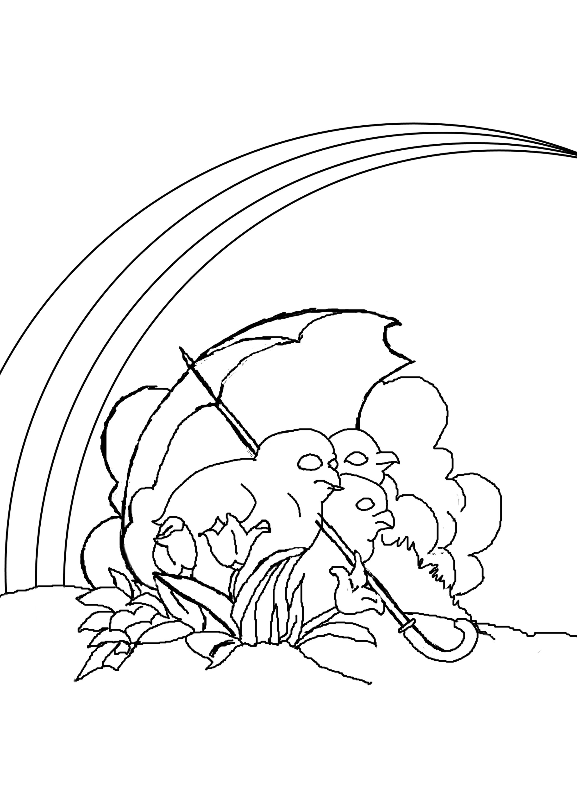 200 Rainbow Coloring Pages: Colorful Creations 199