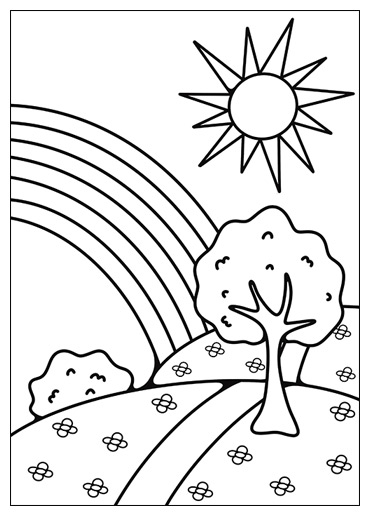 200 Rainbow Coloring Pages: Colorful Creations 20