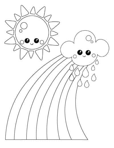 200 Rainbow Coloring Pages: Colorful Creations 31