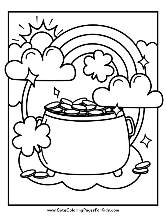 200 Rainbow Coloring Pages: Colorful Creations 46