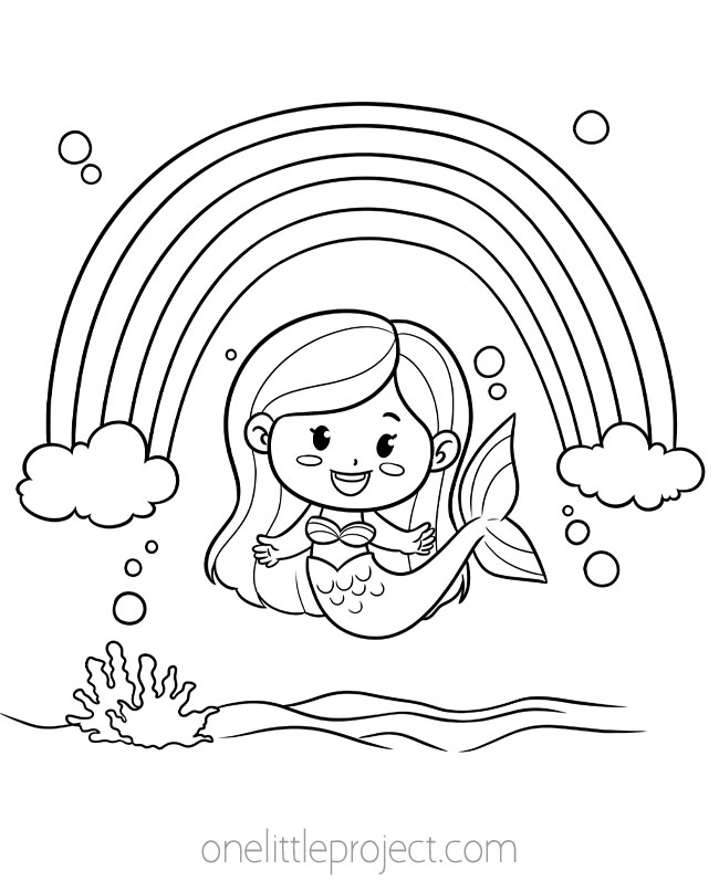 200 Rainbow Coloring Pages: Colorful Creations 68