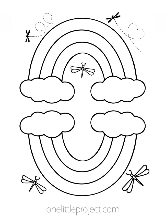 200 Rainbow Coloring Pages: Colorful Creations 78