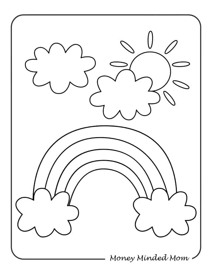 200 Rainbow Coloring Pages: Colorful Creations 83