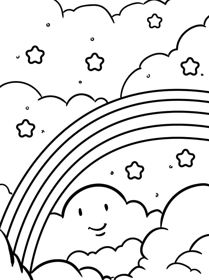 200 Rainbow Coloring Pages: Colorful Creations 94