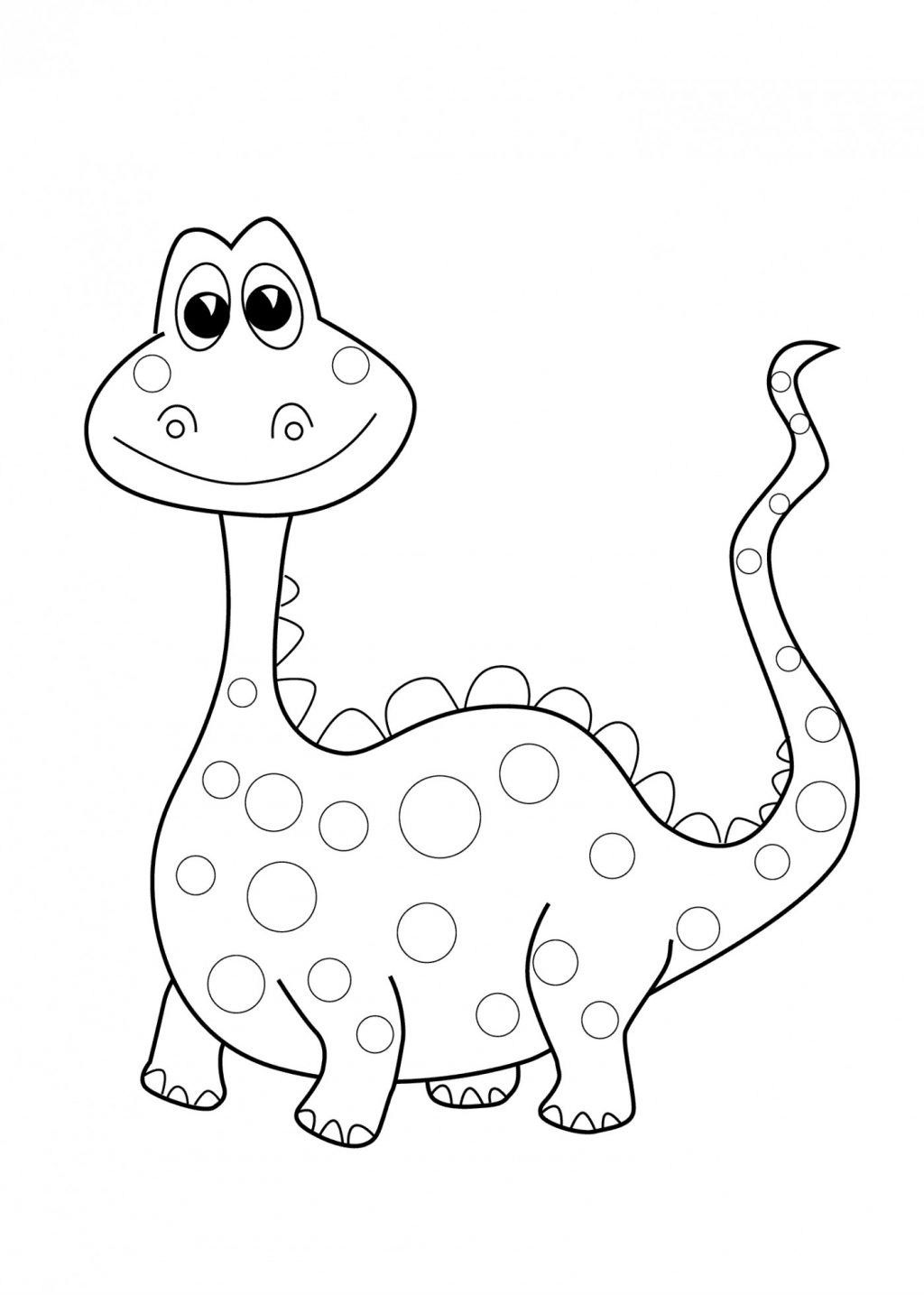 99+ Cute Dinosaur Coloring Pages 14