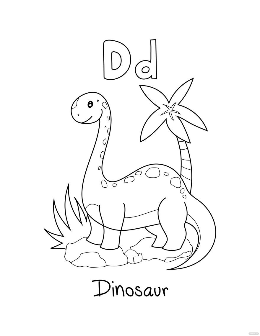 99+ Cute Dinosaur Coloring Pages 17