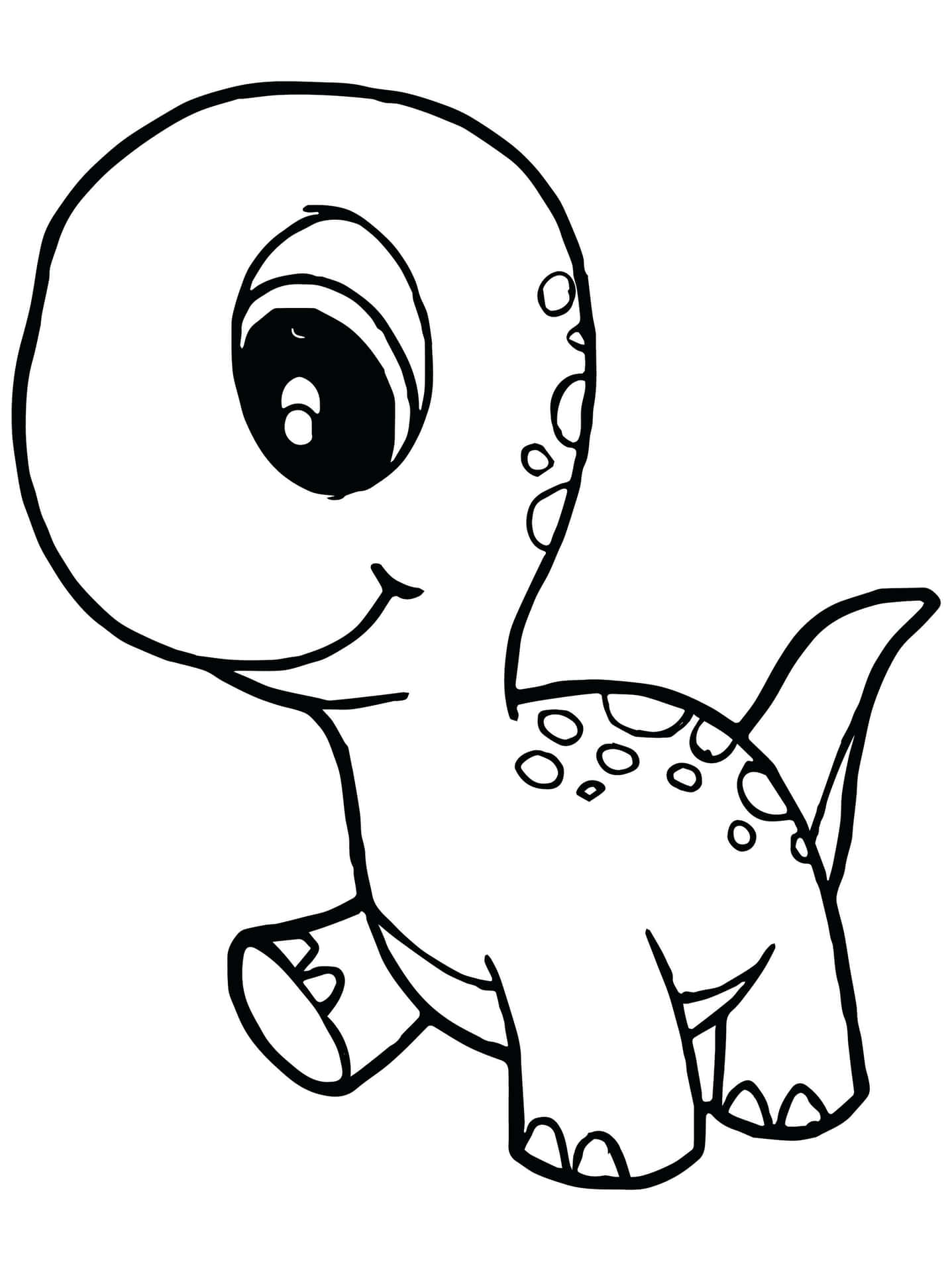 99+ Cute Dinosaur Coloring Pages 19