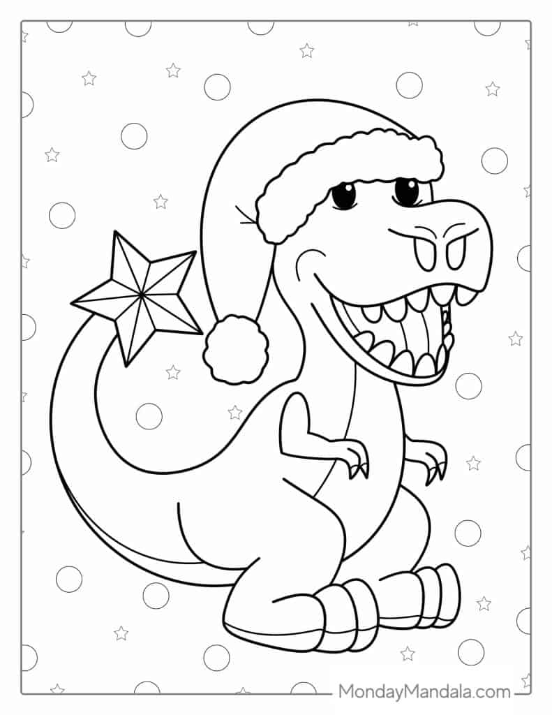 99+ Cute Dinosaur Coloring Pages 29