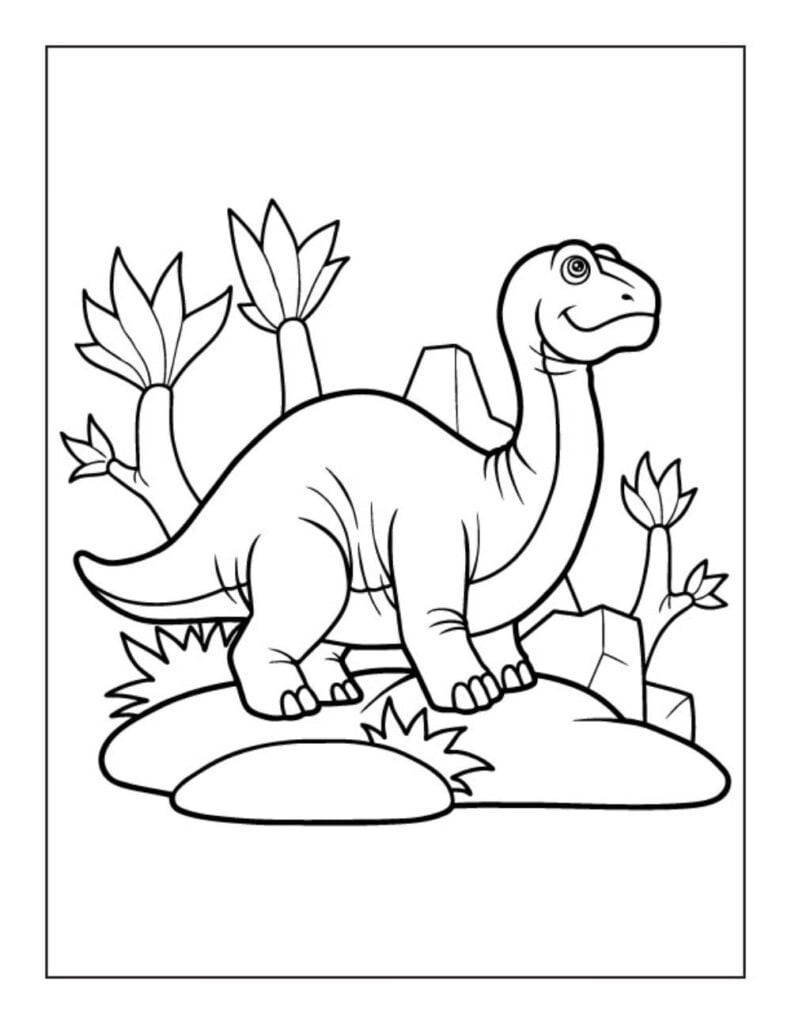 99+ Cute Dinosaur Coloring Pages 34