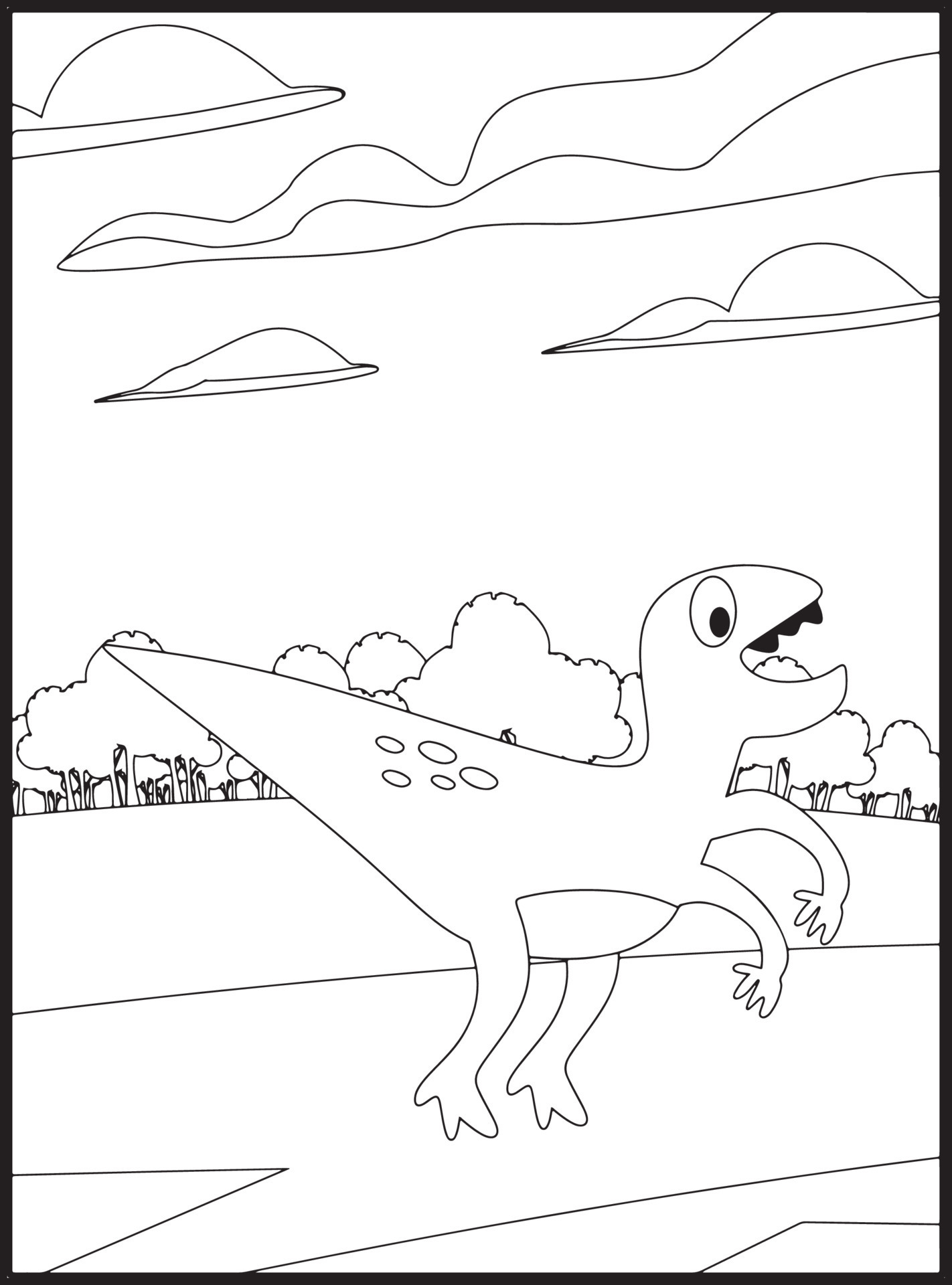 99+ Cute Dinosaur Coloring Pages 35