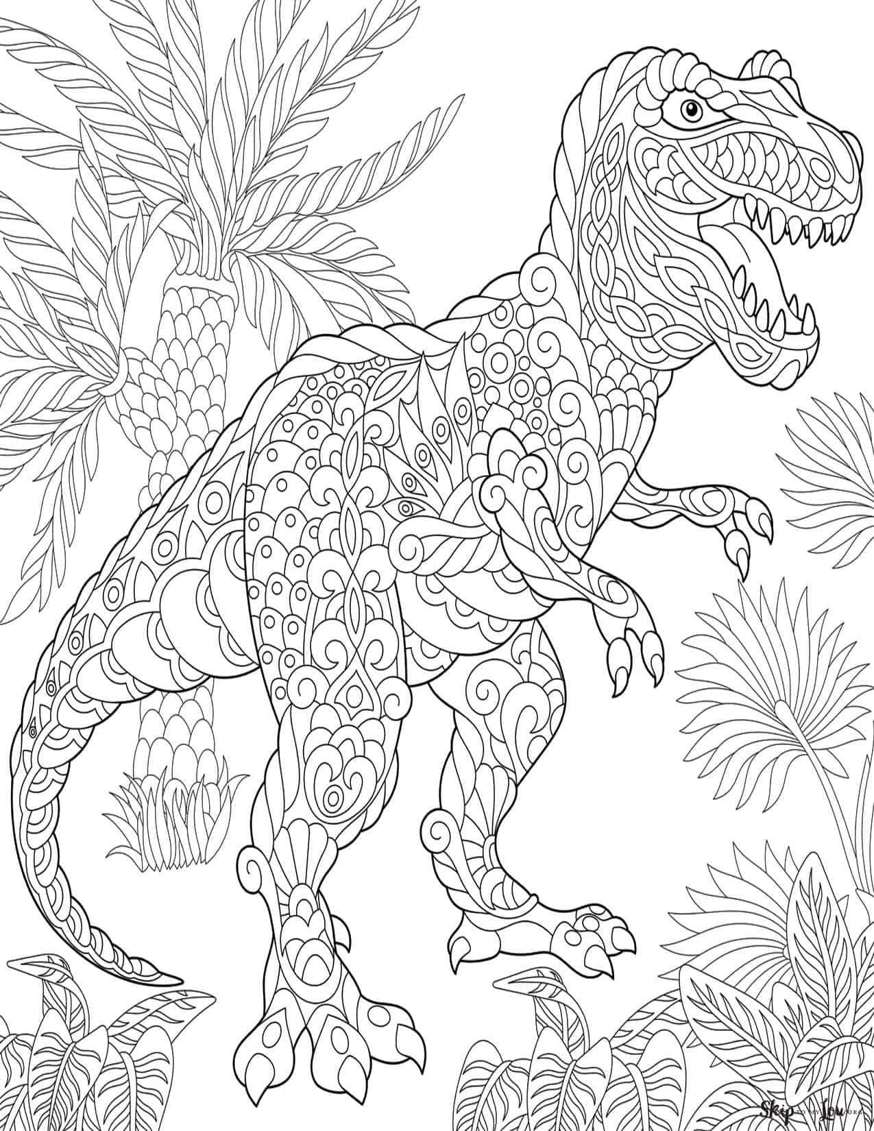 99+ Cute Dinosaur Coloring Pages 40