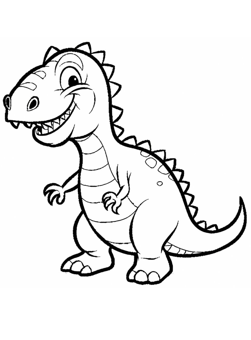 99+ Cute Dinosaur Coloring Pages 42