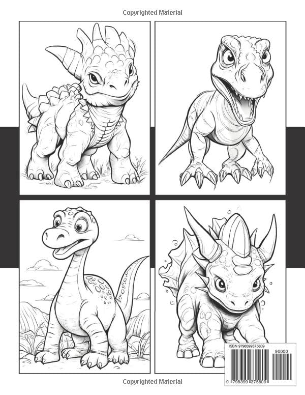 99+ Cute Dinosaur Coloring Pages 44