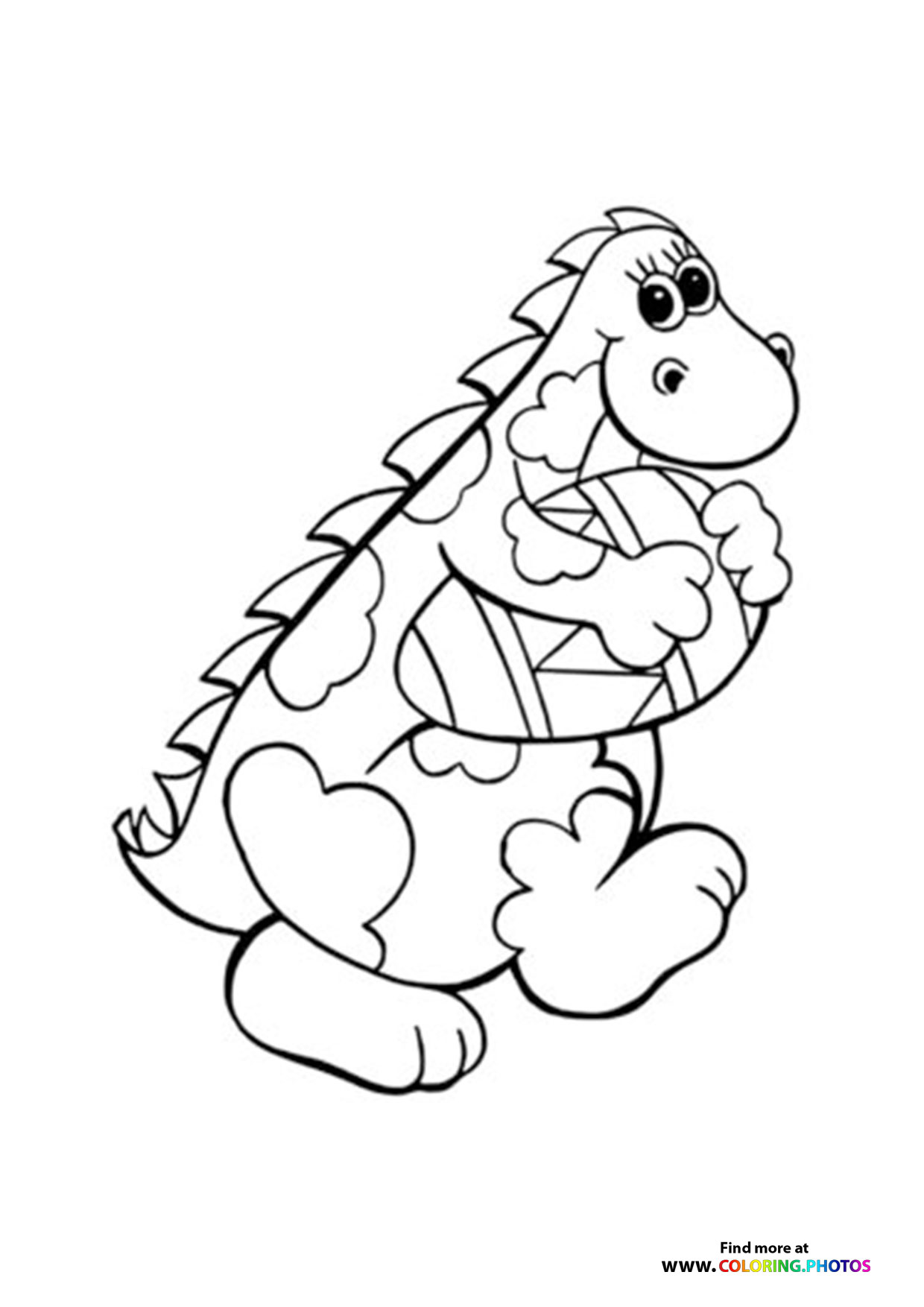 99+ Cute Dinosaur Coloring Pages 47