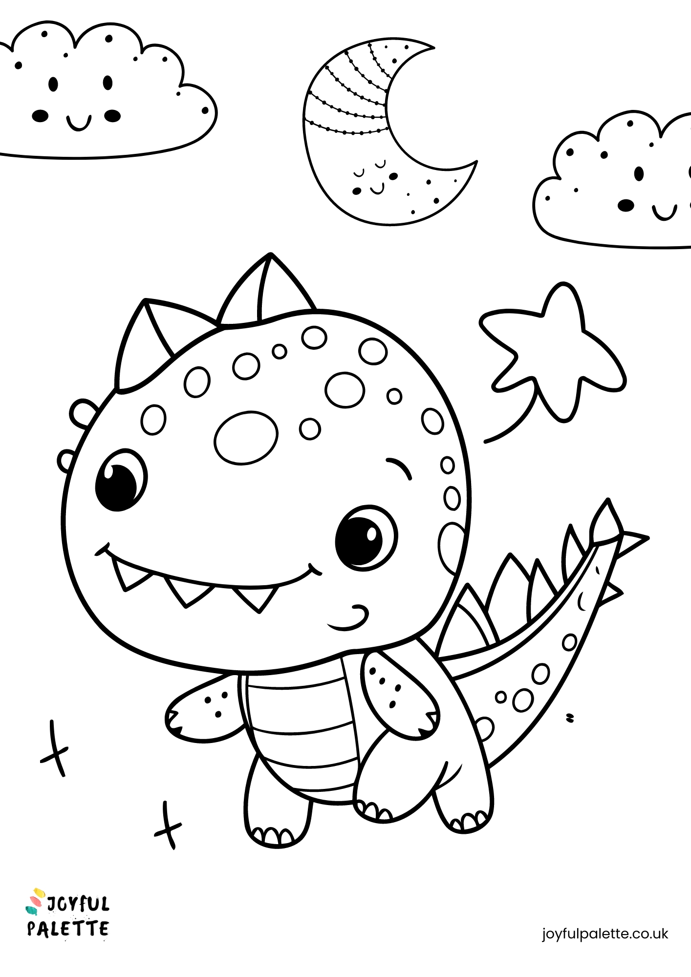 99+ Cute Dinosaur Coloring Pages 53