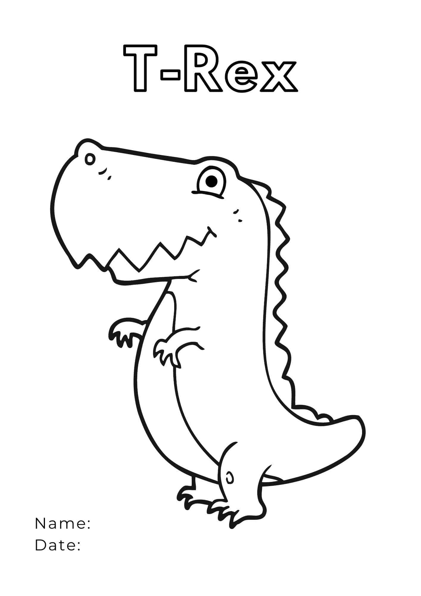 99+ Cute Dinosaur Coloring Pages 60