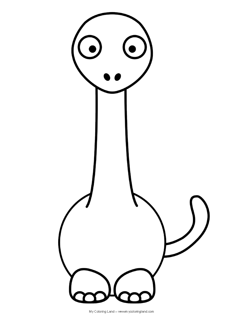 99+ Cute Dinosaur Coloring Pages 61