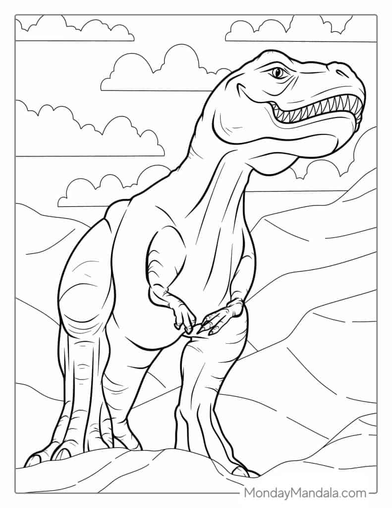 99+ Cute Dinosaur Coloring Pages 67