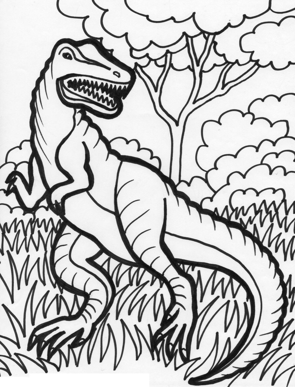 99+ Cute Dinosaur Coloring Pages 82