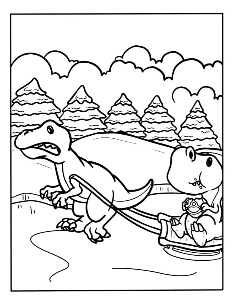 99+ Cute Dinosaur Coloring Pages 84