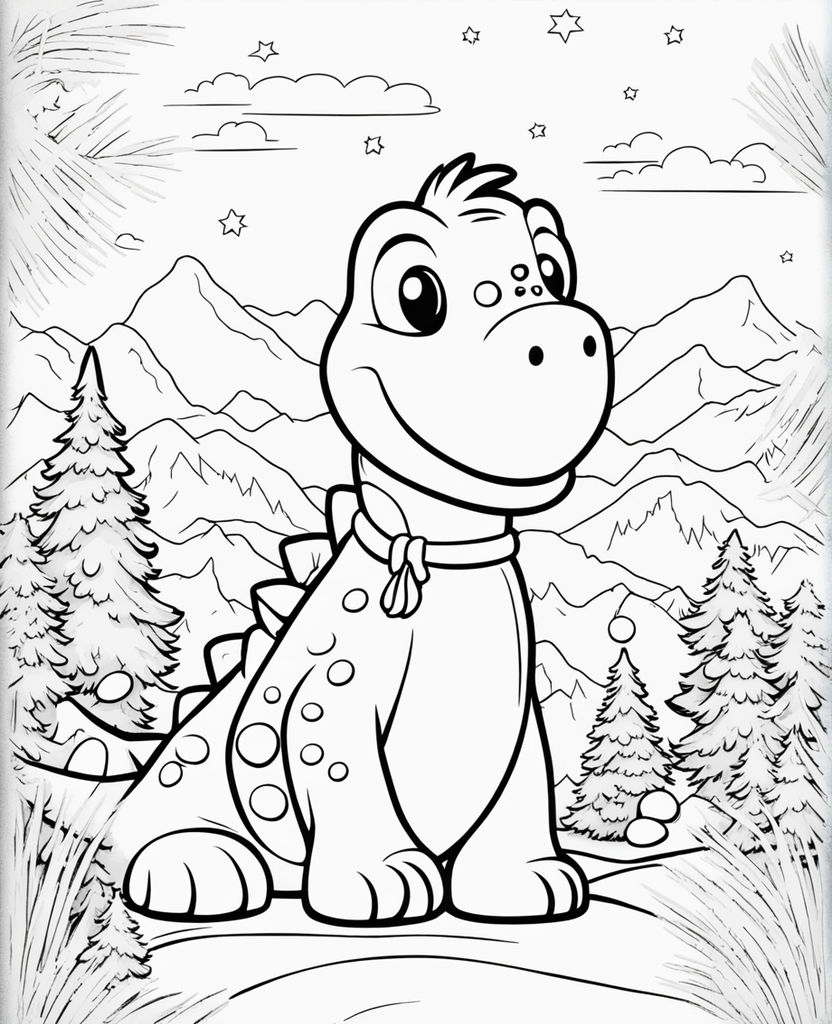 99+ Cute Dinosaur Coloring Pages 85