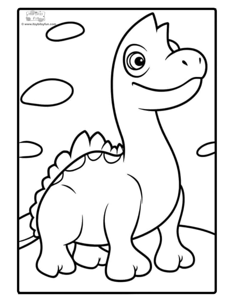 99+ Cute Dinosaur Coloring Pages 92