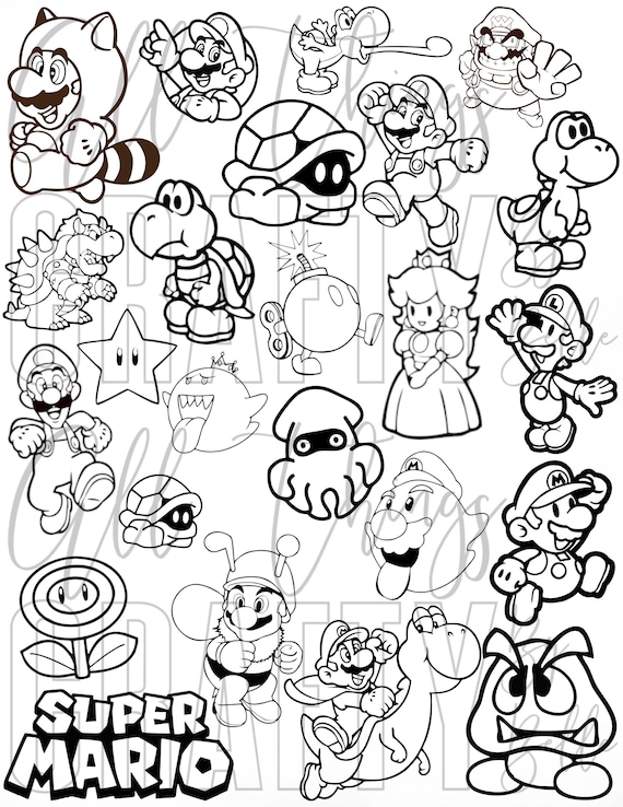 102 Nostalgic Nintendo Coloring Pages Printable 17