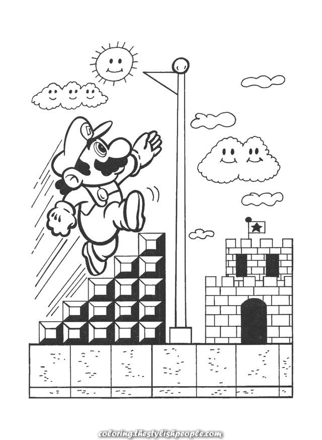 nostalgic nintendo coloring pages printable jpg