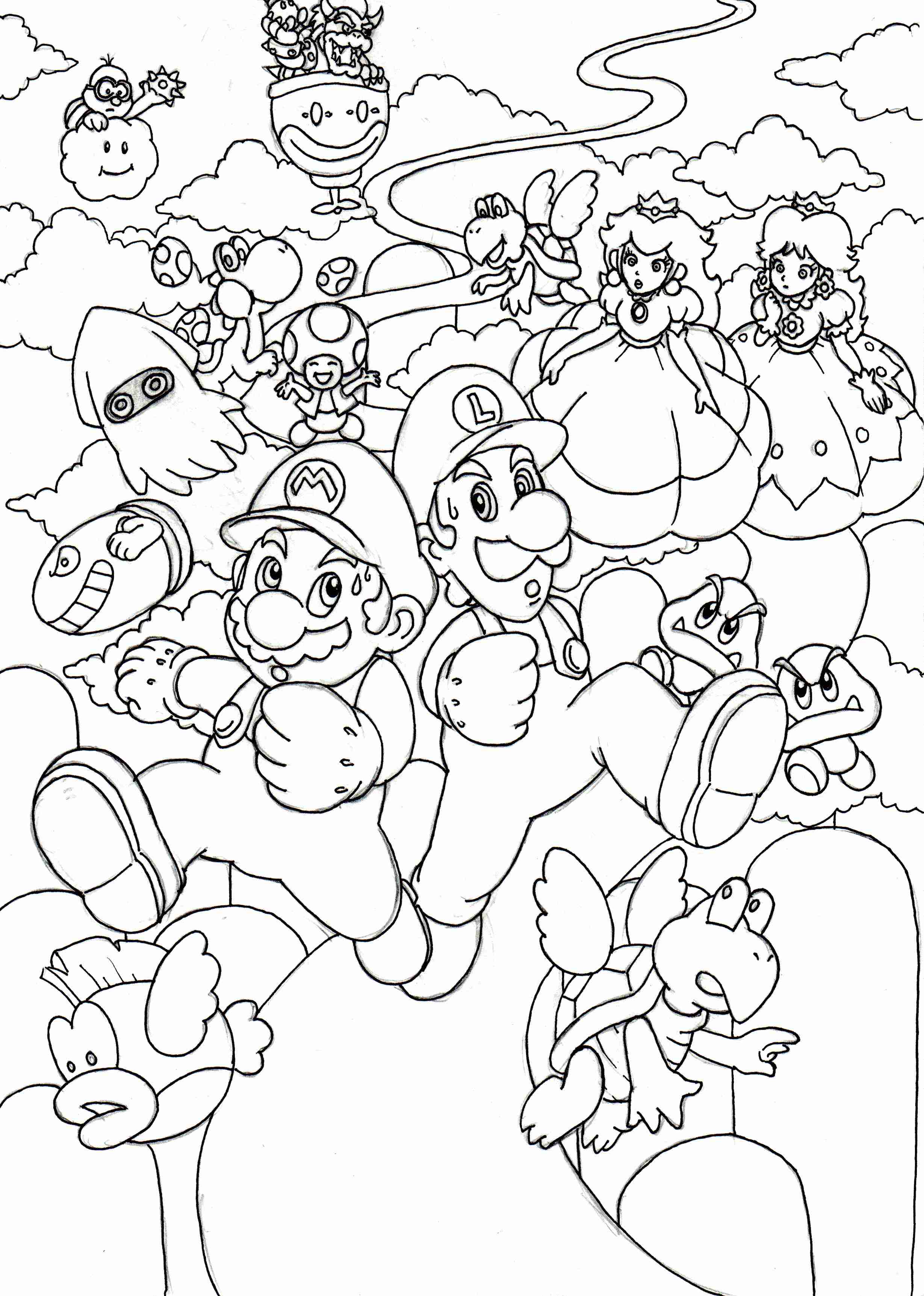 102 Nostalgic Nintendo Coloring Pages Printable 43