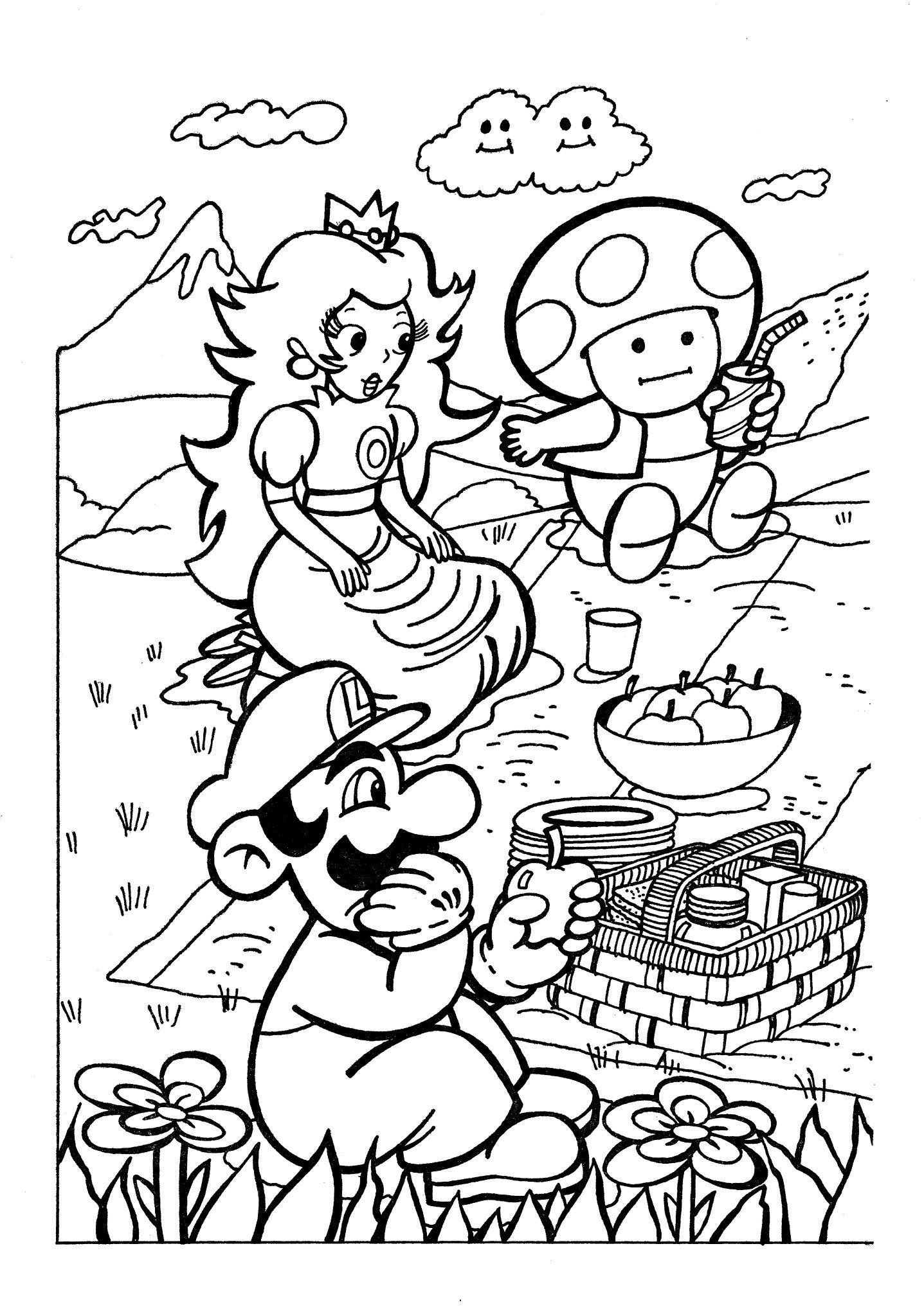 102 Nostalgic Nintendo Coloring Pages Printable 61