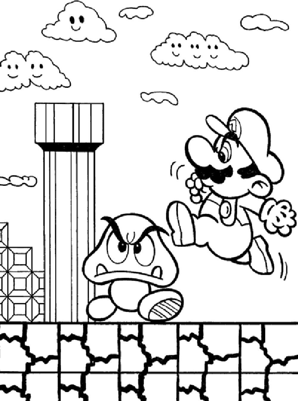 102 Nostalgic Nintendo Coloring Pages Printable 64