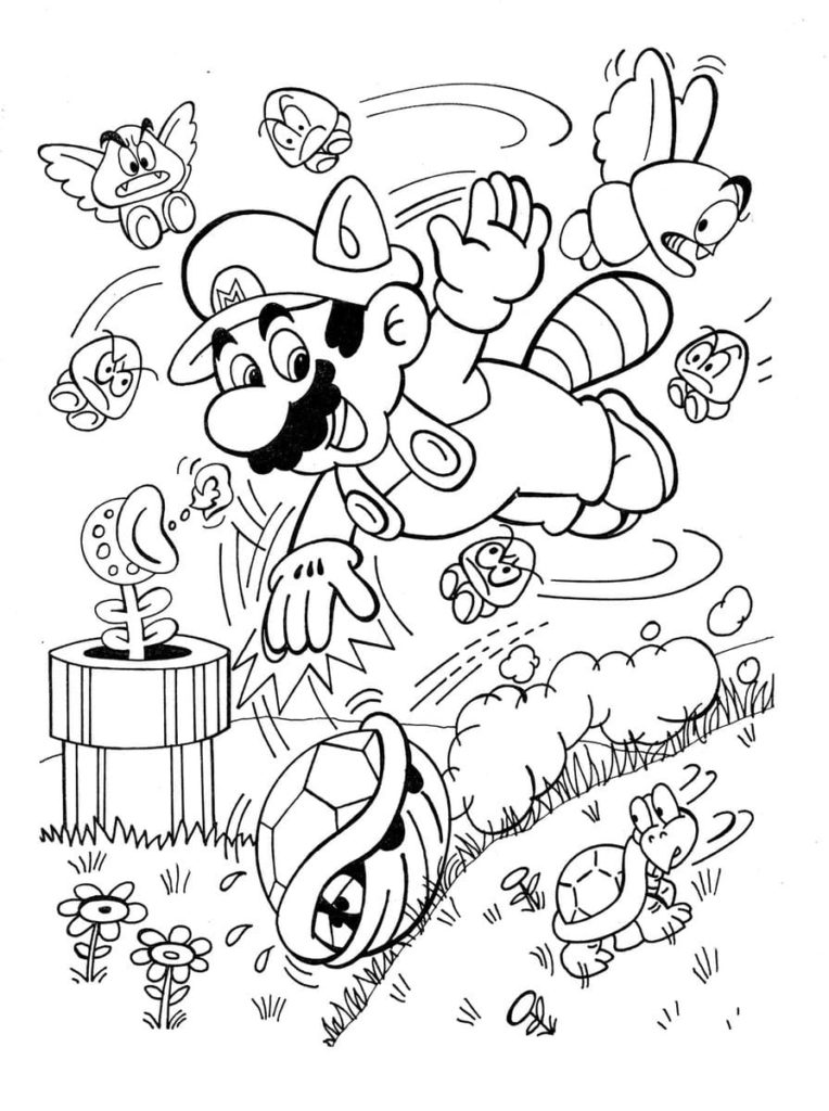 102 Nostalgic Nintendo Coloring Pages Printable 80