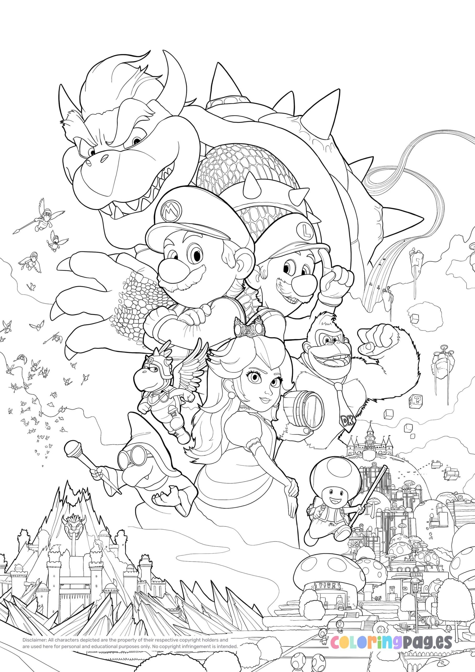 102 Nostalgic Nintendo Coloring Pages Printable 88