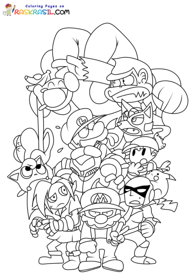 nostalgic nintendo coloring pages printable jpg