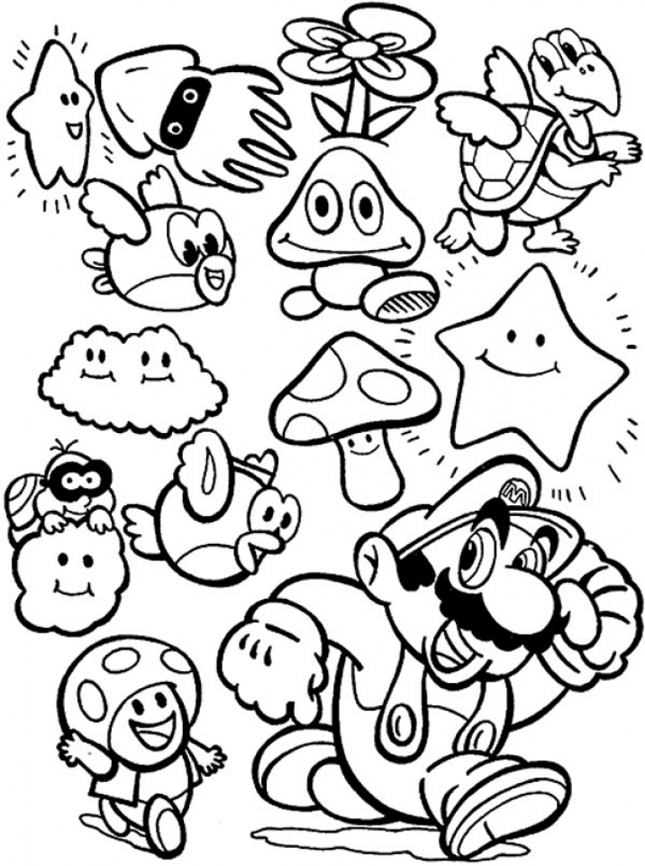 nostalgic nintendo coloring pages printable jpg