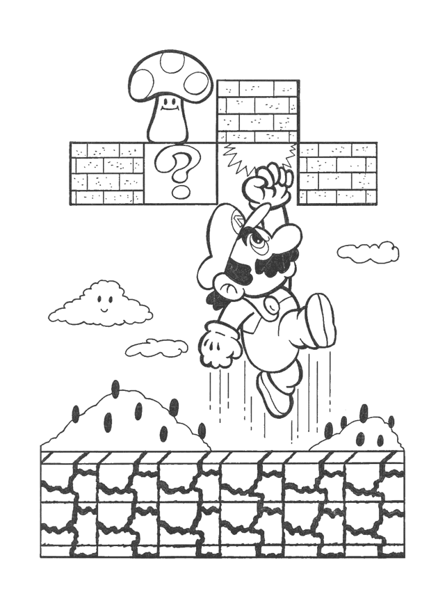 nostalgic nintendo coloring pages printable jpg