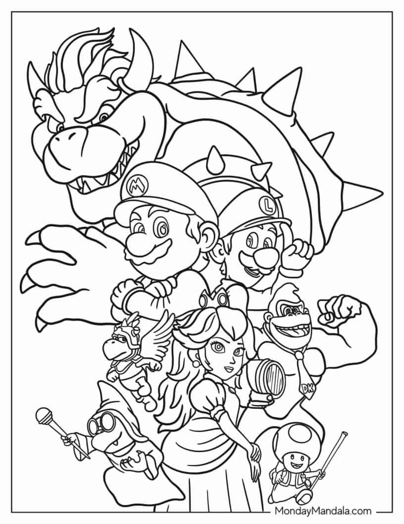 nostalgic nintendo coloring pages printable jpg