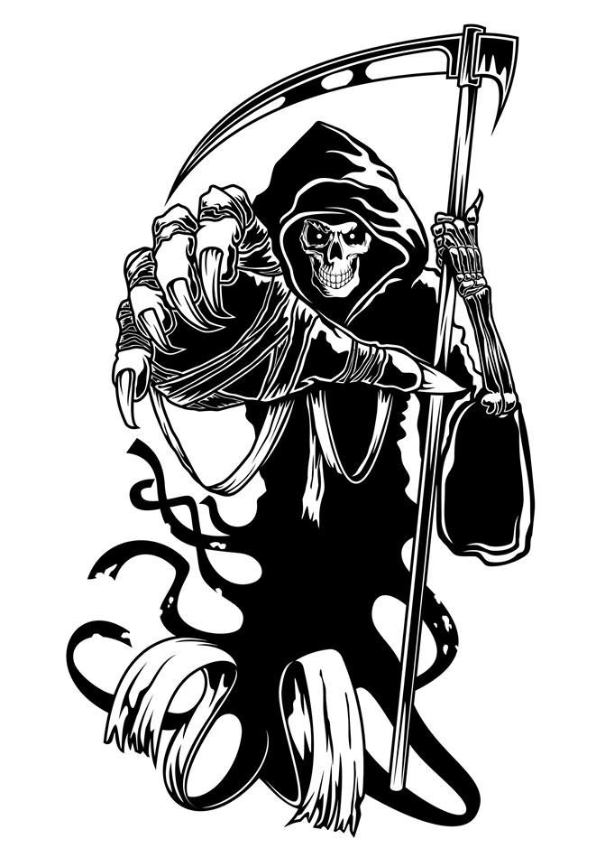 104 Grim Reaper Coloring Pages Printable 104