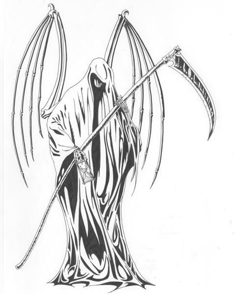 104 Grim Reaper Coloring Pages Printable 12