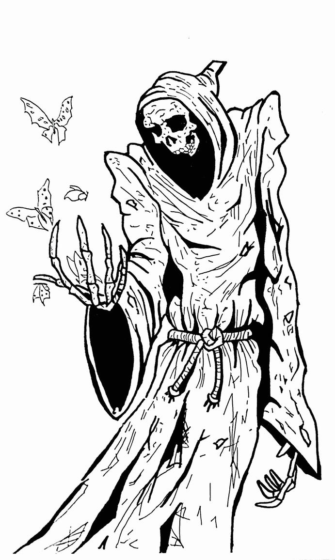 104 Grim Reaper Coloring Pages Printable 15