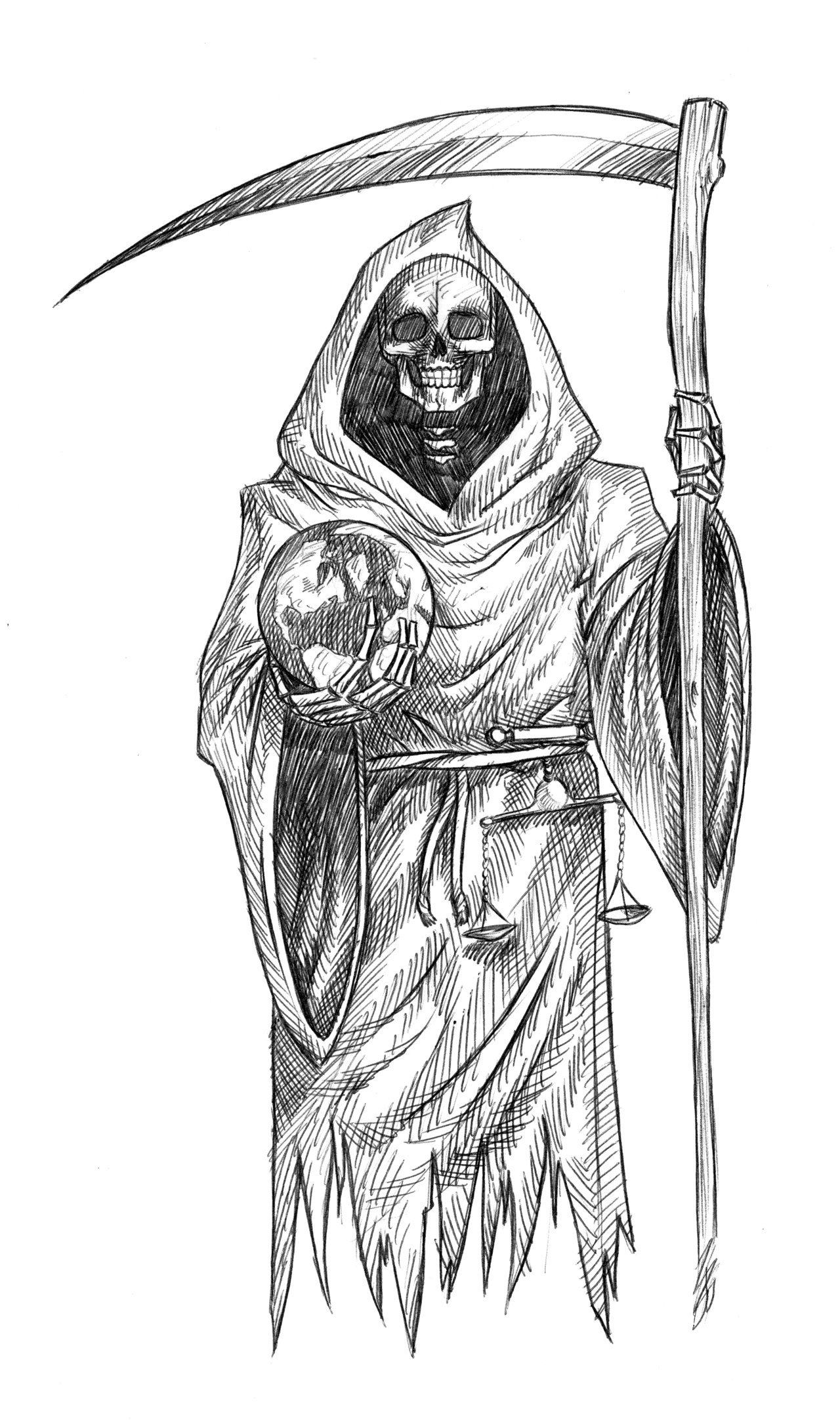 104 Grim Reaper Coloring Pages Printable 16