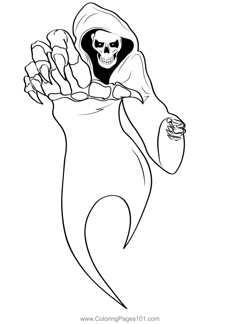 grim reaper coloring pages printable jpg