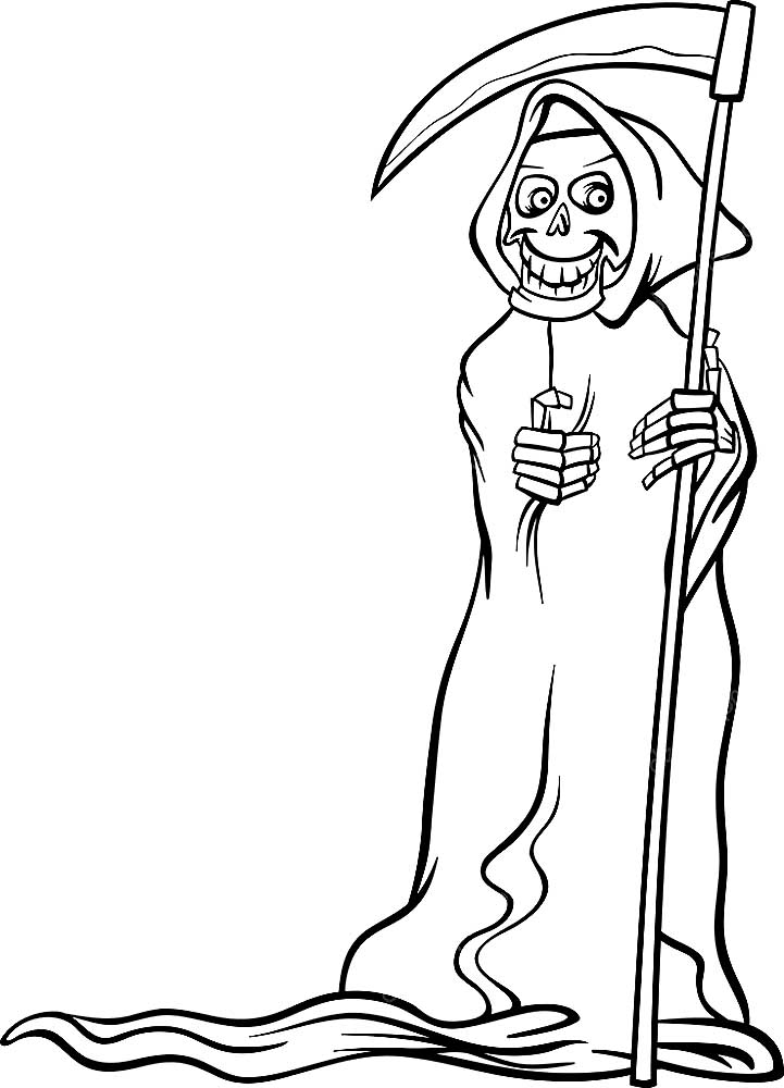 grim reaper coloring pages printable jpg