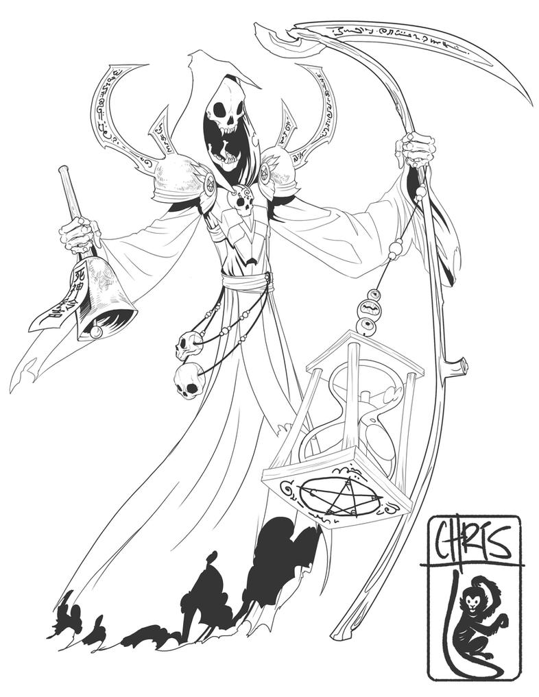 grim reaper coloring pages printable jpg