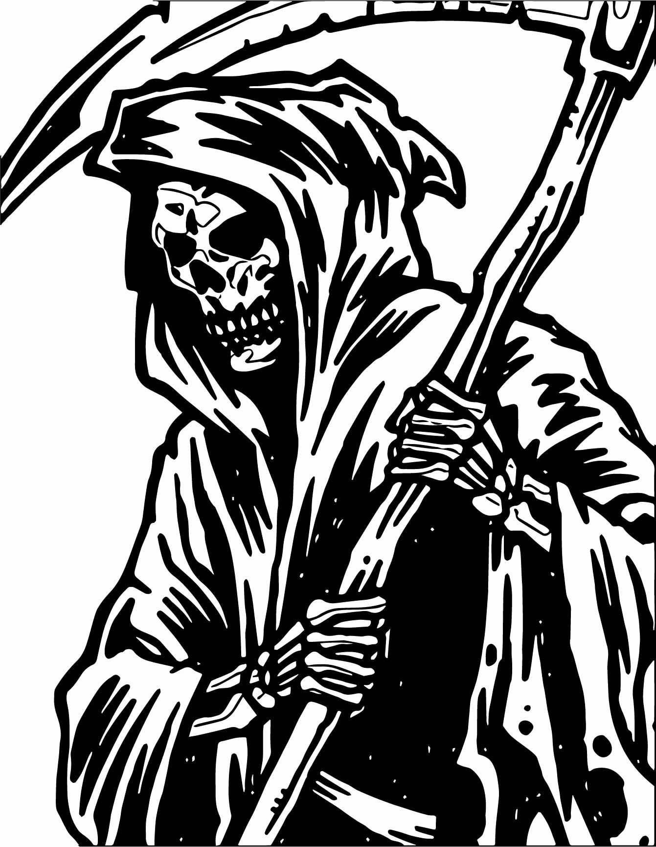 104 Grim Reaper Coloring Pages Printable 29