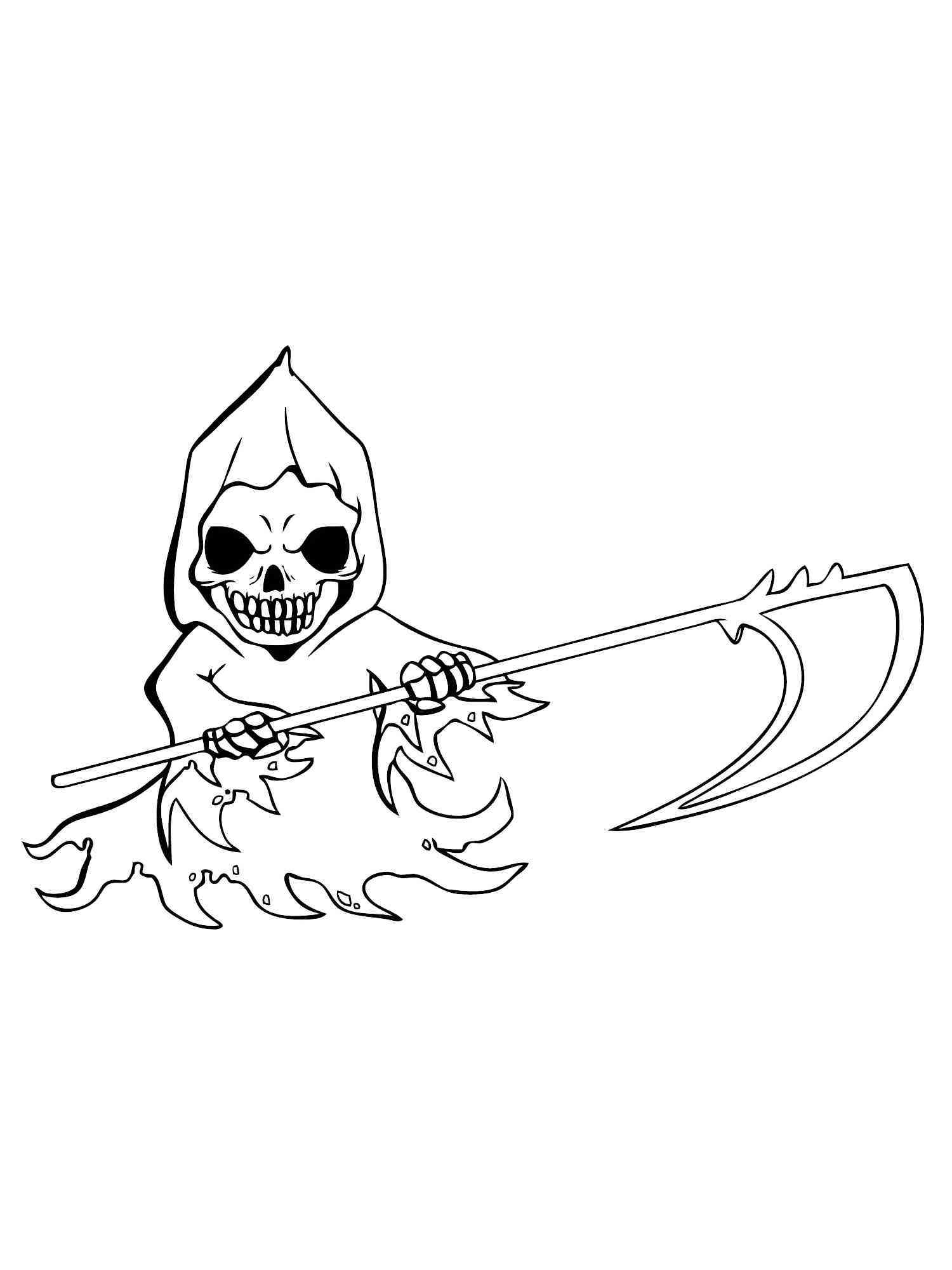 grim reaper coloring pages printable jpg