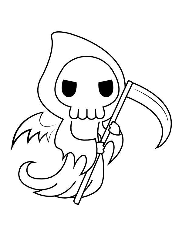 grim reaper coloring pages printable jpg