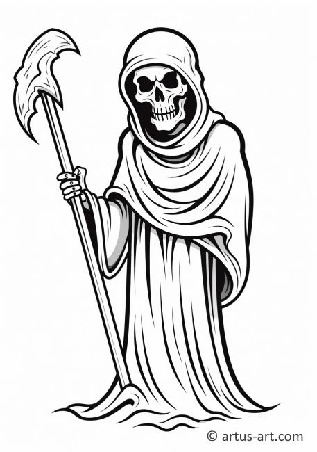 104 Grim Reaper Coloring Pages Printable 36