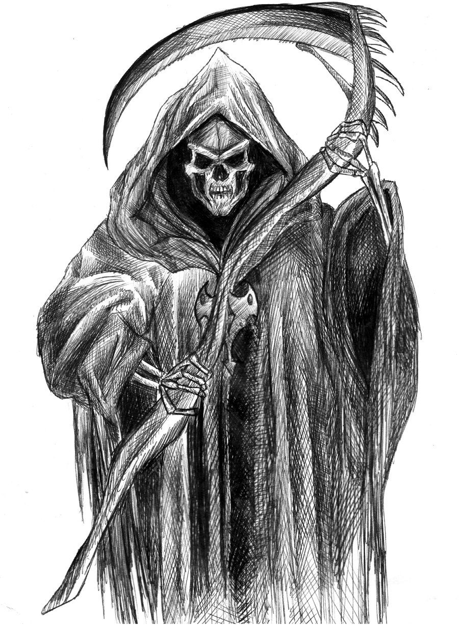 104 Grim Reaper Coloring Pages Printable 37