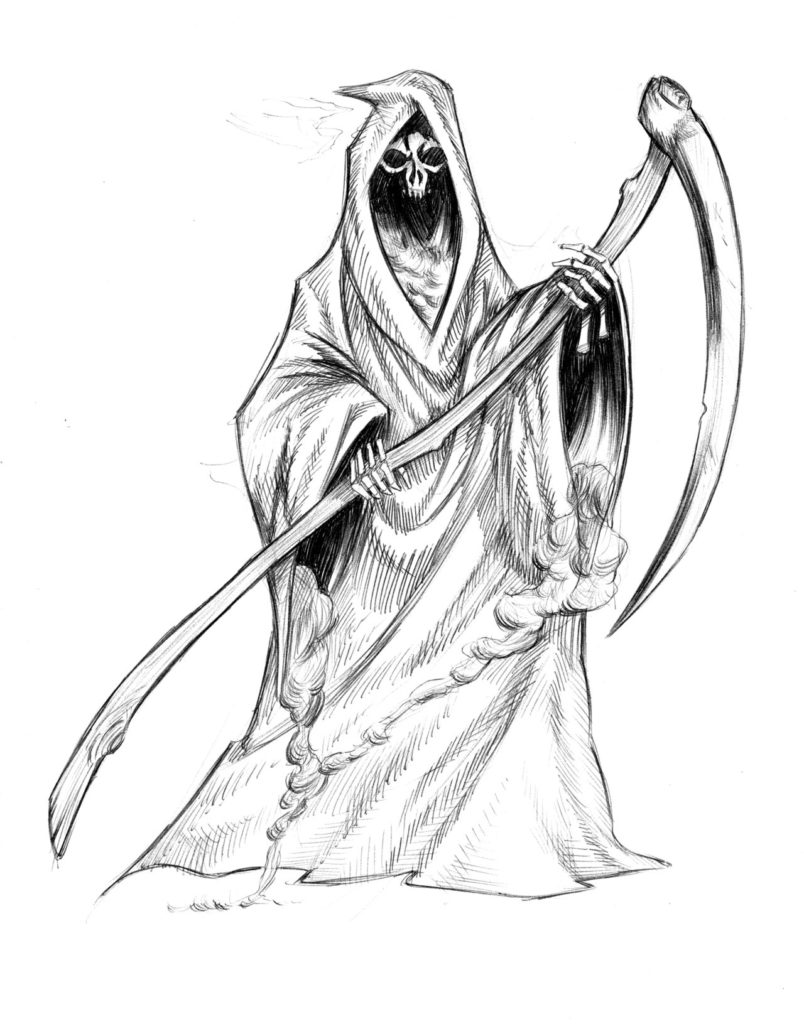 grim reaper coloring pages printable jpg